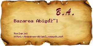 Bazarea Abigél névjegykártya